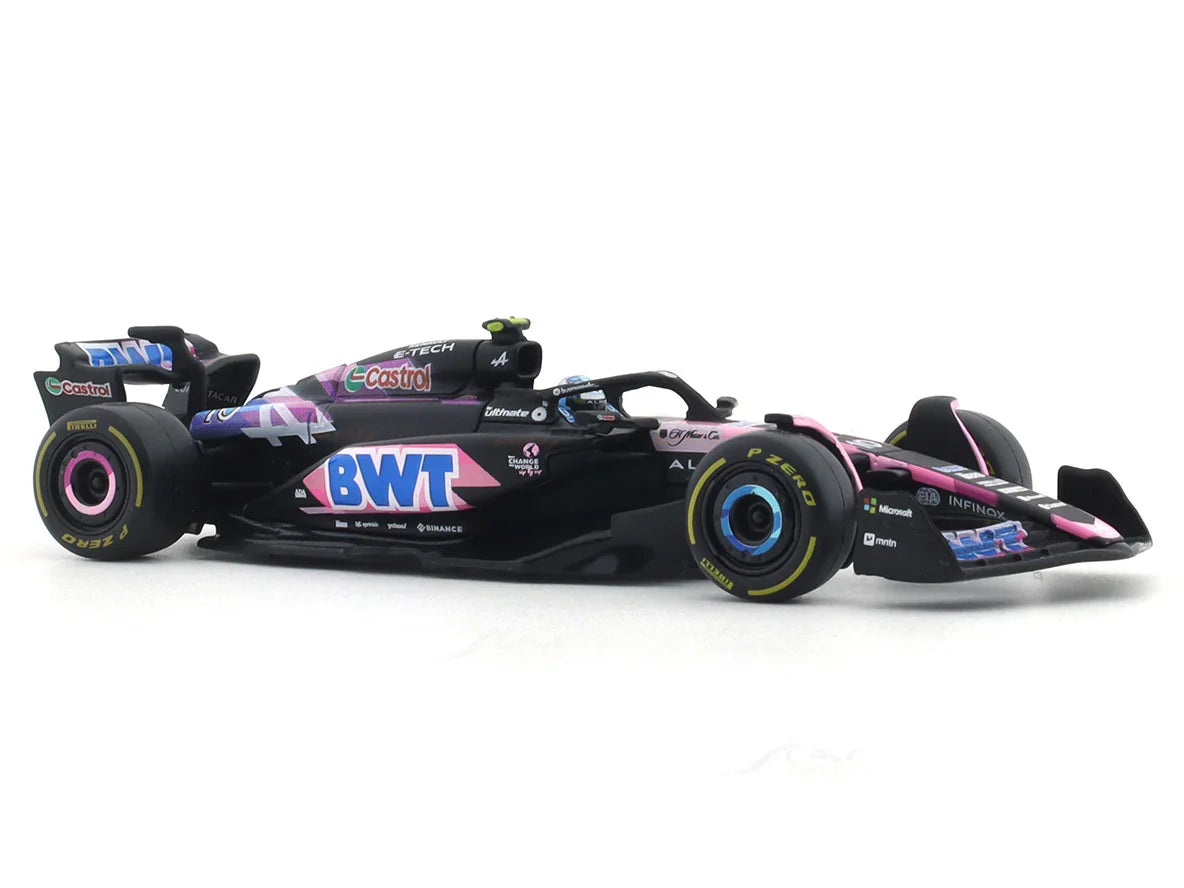 2024 Alpine A524 No. 10 Pierre Gasly 1:43 Bburago Formula 1 diecast scale model car