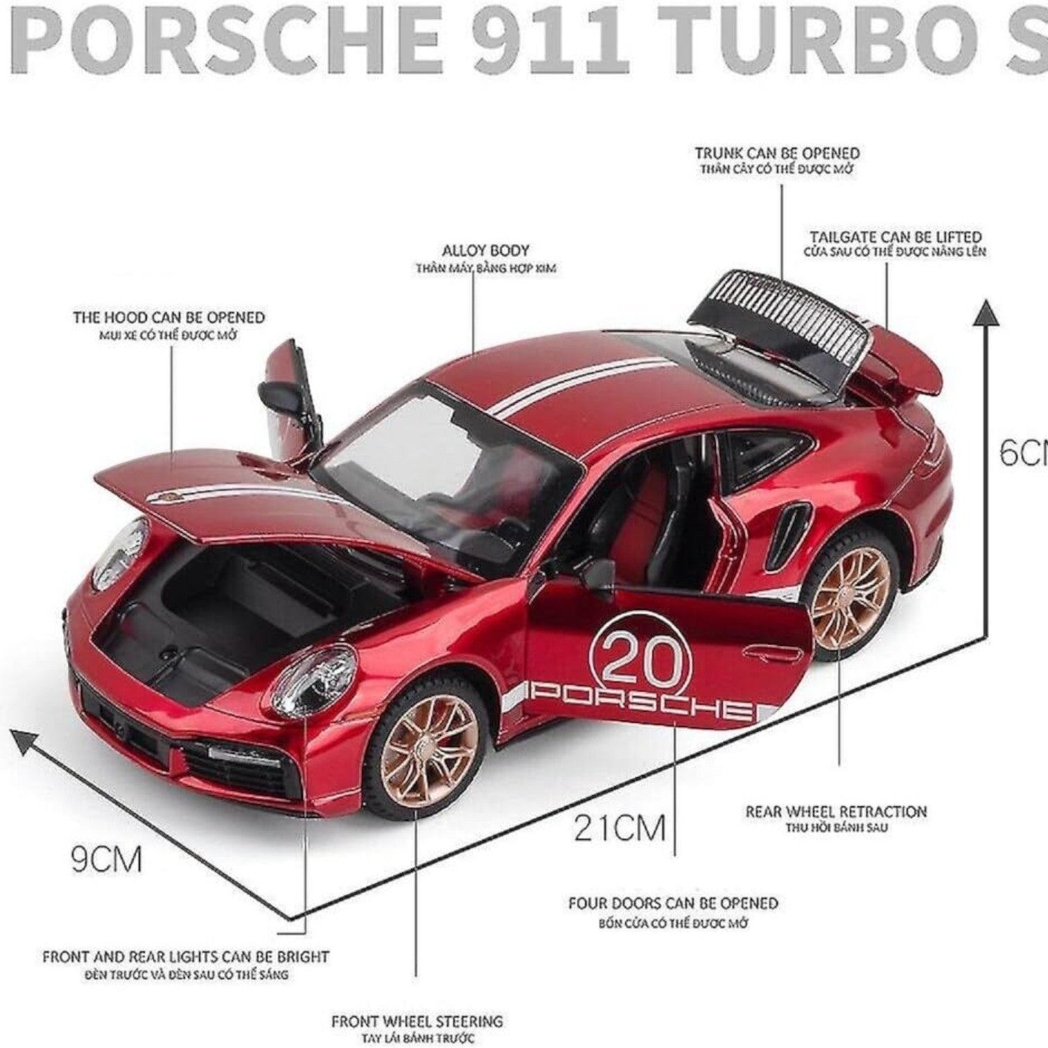 Porsche 911 1:24  diecast scale model car collectible