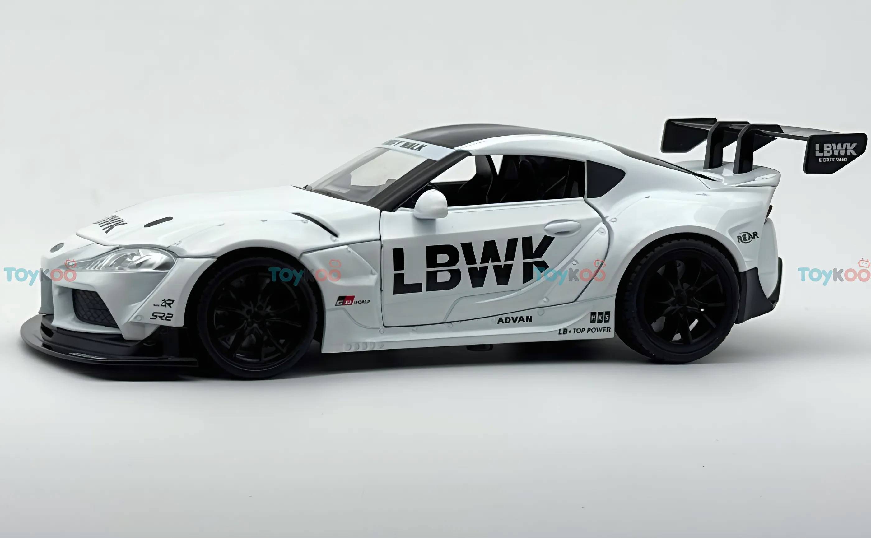 Toyota Supra GR LBWK 1:18 diecast scale model car collectible - Big Size