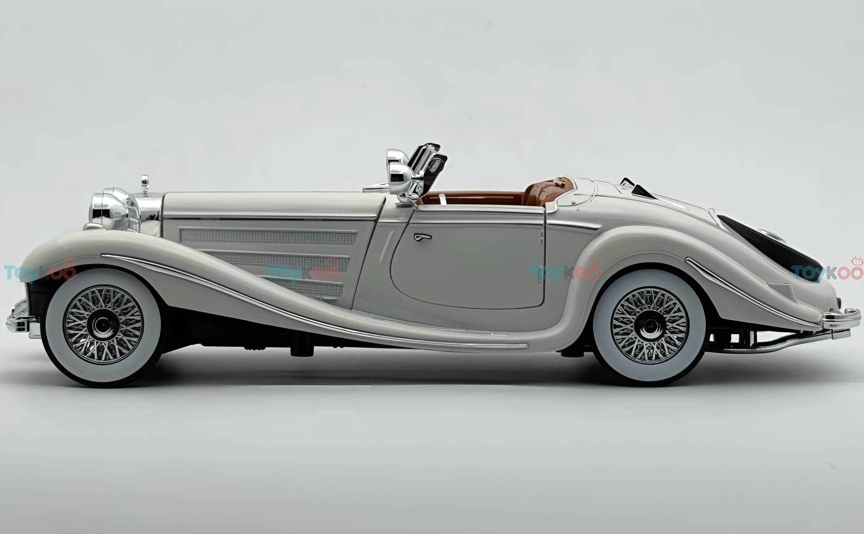 1936 Mercedes Benz 500K 1:24 Roadster diecast scale model car collectible | Assorted Colors